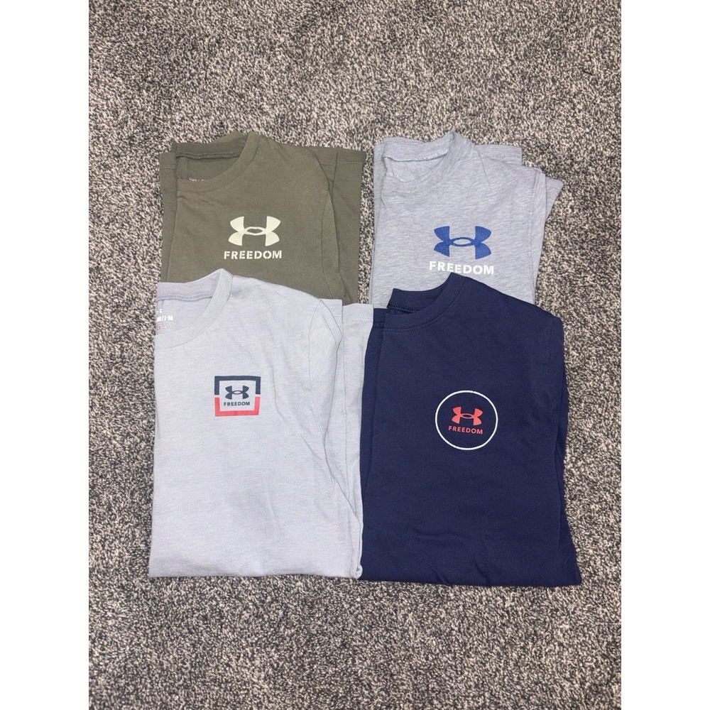 Under Armour Youth Medium Lot Of 4 Shirts Used
